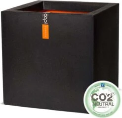Capi Europe - Bloempot Vierkant Smooth NL - 50x50x50 - Zwart - Voor Binnen En Buiten - KBL904 -Tuin Verkoop 1200x1159 3