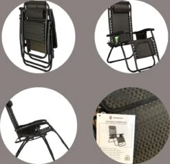 Springos Tuinstoel | Ligstoel | Opvouwbaar | Verstelbaar | Ergonomische Hoofdsteun | Bruin / Zwart -Tuin Verkoop 1200x1162 1