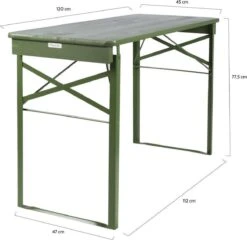 MaximaVida Inklapbare Biertafel Berlijn 120 X 50 Cm Olijfgroen - FSC Hout -Tuin Verkoop 1200x1166 2