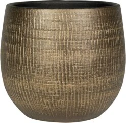 Plantenpot/bloempot In Een Strakke Modern Design Look Metal Goud Dia 22 Cm En Hoogte 20 Cm -Tuin Verkoop 1200x1167 2