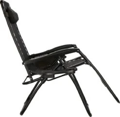 Springos Tuinstoel | Ligstoel | Opvouwbaar | Verstelbaar | Ergonomische Hoofdsteun | Bruin / Zwart -Tuin Verkoop 1200x1170