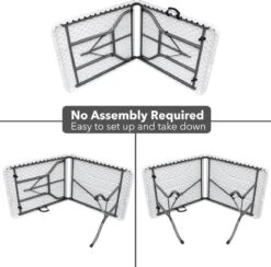 MaxxGarden Vouwtafel - Opvouwbare Kampeer Tafel - Tuin - Camping - Binnen - Weersbestendig - 180 X 74 X 74cm- Wit 17 MaxxGarden Vouwtafel - Opvouwbare Kampeer Tafel - Tuin - Camping - Binnen - Weersbestendig - 180 X 74 X 74cm- Wit -Tuin Verkoop 1200x1183 2