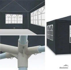 MaxxGarden Partytent - Paviljoen - 3x4m - Incl. Zijwanden - Waterdicht - Antraciet -Tuin Verkoop 1200x1184 3