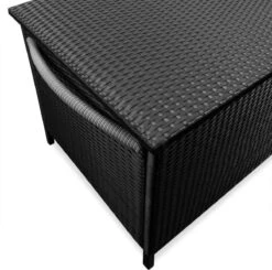 Casaria Wicker Opbergbox - Waterdicht 121,5cm Met Wielen - Grijs -Tuin Verkoop 1200x1188 1