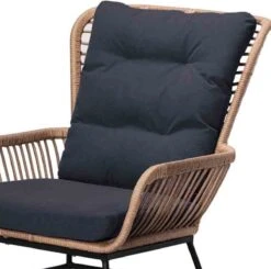 BUITEN Living Dex Wicker Loungestoel Tuin | Wicker + Aluminium | Bamboe Antraciet -Tuin Verkoop 1200x1192 4