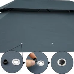 Casaria Paviljoen Topas 3x4m - UV-bescherming 50+ - Antraciet 22 Casaria Paviljoen Topas 3x4m - UV-bescherming 50+ - Antraciet -Tuin Verkoop 1200x1195 7