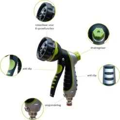 G-Flex Flexibele Tuinslang - Waterslang - 8 Verschillende Sproeistanden - Inclusief Opbergtas/splitter/Koppelstuk/Houder/Rubbers - 30 Meter -Tuin Verkoop 1200x1197 13