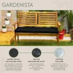 Gardenista Tuinbankkussen - Patio Meubilair Buiten 3-zitter BankKussen Voor Tuin -tuinkussen Voor Tuin Bank - Zachte En Lichtgewicht Waterbestendig Materiaal - 140cm X 47cm -Tuin Verkoop 1200x1198 18