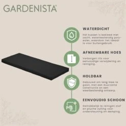 Gardenista Tuinbankkussen - Patio Meubilair Buiten 3-zitter BankKussen Voor Tuin -tuinkussen Voor Tuin Bank - Zachte En Lichtgewicht Waterbestendig Materiaal - 140cm X 47cm -Tuin Verkoop 1200x1198 19