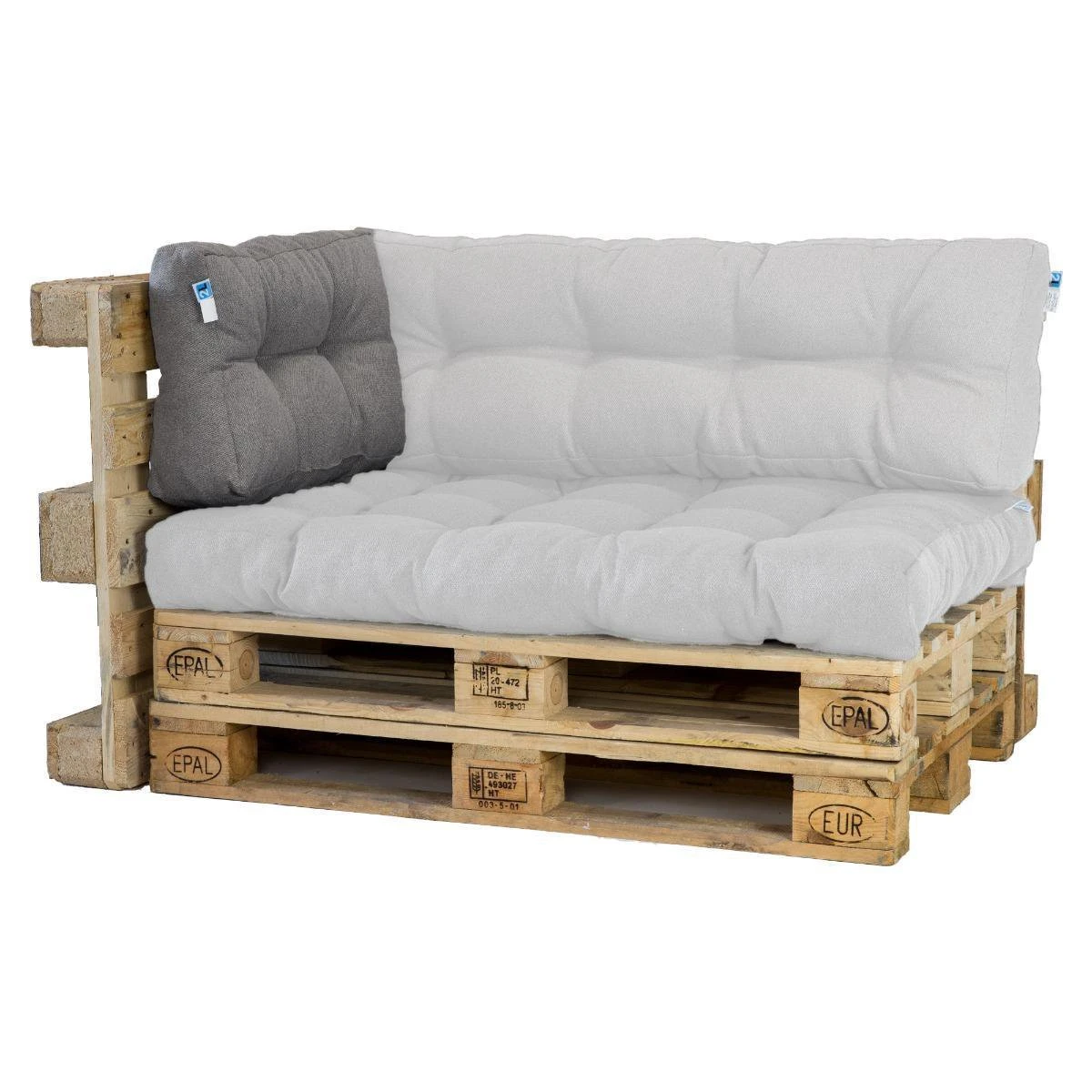 2L Home & Garden Rugkussen Metro Grijs - 60 X 40cm 8 2L Home & Garden Rugkussen Metro Grijs - 60 X 40cm - Afbeelding 7