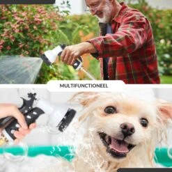 Buxibo - Wandslangenbox 20 Meter + 2 Meter - Tuinslang Met Haspel - 9 Sproei Standen - Slangenhouder 180° Draaibaar - Tuinslanghaspel Zwart+ Gratis Sproeier - Zwart -Tuin Verkoop 1200x1200 1073