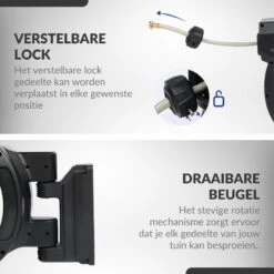 Buxibo - Wandslangenbox 20 Meter + 2 Meter - Tuinslang Met Haspel - 9 Sproei Standen - Slangenhouder 180° Draaibaar - Tuinslanghaspel Zwart+ Gratis Sproeier - Zwart -Tuin Verkoop 1200x1200 1079