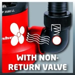 Einhell Dompelpomp GC-SP 3580 LL (350 W - 8000 L/h - 1 Mm Restwater - Traploos Instelbare Vlotterschakelaar - GeÃ¯ntegreerd Terugslagventiel - Draaghandvat - Kabelopwikkeling - Mechanische Afdichting) -Tuin Verkoop 1200x1200 1118