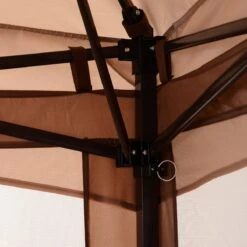 Outsunny Paviljoen Met Zijwanden Partytent Tuintent Popup 3,25 X 3,25 M Khaki 840-166 -Tuin Verkoop 1200x1200 129