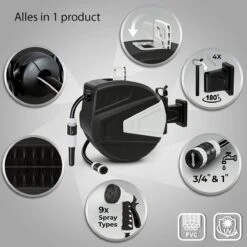 Sens Design Slanghaspel - Tuinslang Haspel - Automatisch - Zwart - 30m -Tuin Verkoop 1200x1200 1292