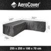 Aerocover Loungesethoes - L-vorm - L 255 X L 255 X B 100 X H 70 Cm -Tuin Verkoop 1200x1200 132