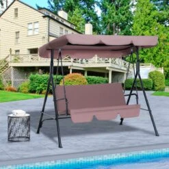 Outsunny Hollywoodschommel 3-zits Tuinschommel Schommelbank Met Dak 3 Kleuren 84A-054 -Tuin Verkoop 1200x1200 135