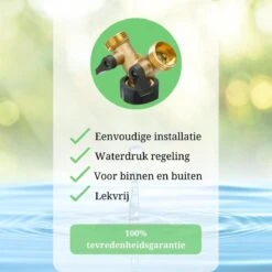 Y Stuk Kraan - Kraan Splitter - Waterverdeler - Buitenkraan - Waterverdeler 2 Weg – Messing - Afzonderlijk Af Te Sluiten -Tuin Verkoop 1200x1200 1424