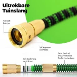 MD-Goods ® Super Sterk Uitrekbare Tuinslang Tot 30 Meter + GRATIS Tas En Koppelstuk - Tuinsproeier - Tuin Besproeien - Waterslang - Sproeikop - Groen - Flexibel Elastisch -Tuin Verkoop 1200x1200 1445