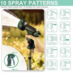 IBright Extra Sterke Uitrekbare Tuinslang - Flexibel - 15 Meter - Inclusief Opbergtas ,Sproeier ,Koppelstuk En Ophanghaak - Groen -Tuin Verkoop 1200x1200 1451