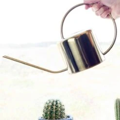 Kikkerland Vintage Gieter - Plantengieter Voor Binnen - Goud - 1,2L - Retro - Metaal -Tuin Verkoop 1200x1200 1494