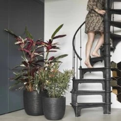 Capi Europe - Bloempot Bol Rib NL - 35x34 - Zwart - Voor Binnen En Buiten - KBLR932 -Tuin Verkoop 1200x1200 1552