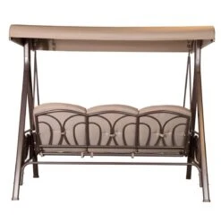 SORARA® Luxe Schommelbank Met Zonnescherm - Bruin - Zware Kwaliteit. -Tuin Verkoop 1200x1200 166