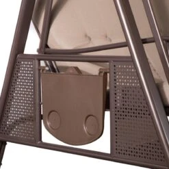 SORARA® Luxe Schommelbank Met Zonnescherm - Bruin - Zware Kwaliteit. -Tuin Verkoop 1200x1200 167