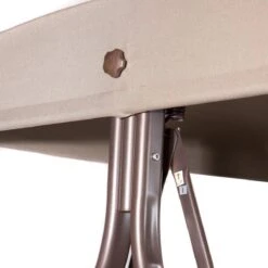 SORARA® Luxe Schommelbank Met Zonnescherm - Bruin - Zware Kwaliteit. -Tuin Verkoop 1200x1200 170