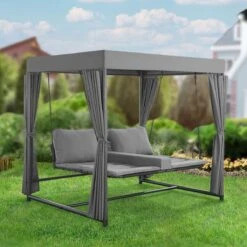 Schommelbank / Ligbank Kassandra - Donkergrijs -Tuin Verkoop 1200x1200 240