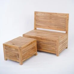 Kleine Teakhouten Tuinbank Met Opbergruimte - 100 X 60 X 90 Cm - Duurzaam Teakhout - Blijft Strak En Mooi - Sterke Constructie Om Lang Mee Te Gaan -Tuin Verkoop 1200x1200 256