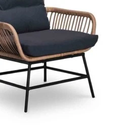 BUITEN Living Dex Wicker Loungestoel Tuin Incl. Wicker Voetenbank | Wicker + Aluminium | Bamboe Antraciet -Tuin Verkoop 1200x1200 26