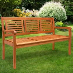 Casaria Tuinbank - FSC®-Gecertificeerd Eucalyptushout - 153cm Bruin -Tuin Verkoop 1200x1200 262