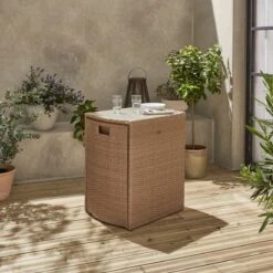 Alice's Garden Balkonset Doppio - 2 Stoelen - Inschuifbaar - Wicker - Beige -Tuin Verkoop 1200x1200 30