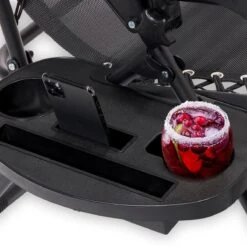 LifeGoods Opvouwbare Tuinstoelen - Verstelbaar Zonnescherm - 2 Stuks - 30°-90° Verstelbaar - Metaal - Zwart -Tuin Verkoop 1200x1200 300