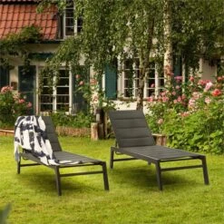 Blumfeldt Renazzo Lounge Ligstoel - Ligbed Voor De Tuin - Aluminium Tuinstoel - 6 Standen - Waterafstotend - Bekleding Van 70 % Pvc En 30 % Polyetheen - Zwart 15 Blumfeldt Renazzo Lounge Ligstoel - Ligbed Voor De Tuin - Aluminium Tuinstoel - 6 Standen - Waterafstotend - Bekleding Van 70 % Pvc En 30 % Polyetheen - Zwart -Tuin Verkoop 1200x1200 308