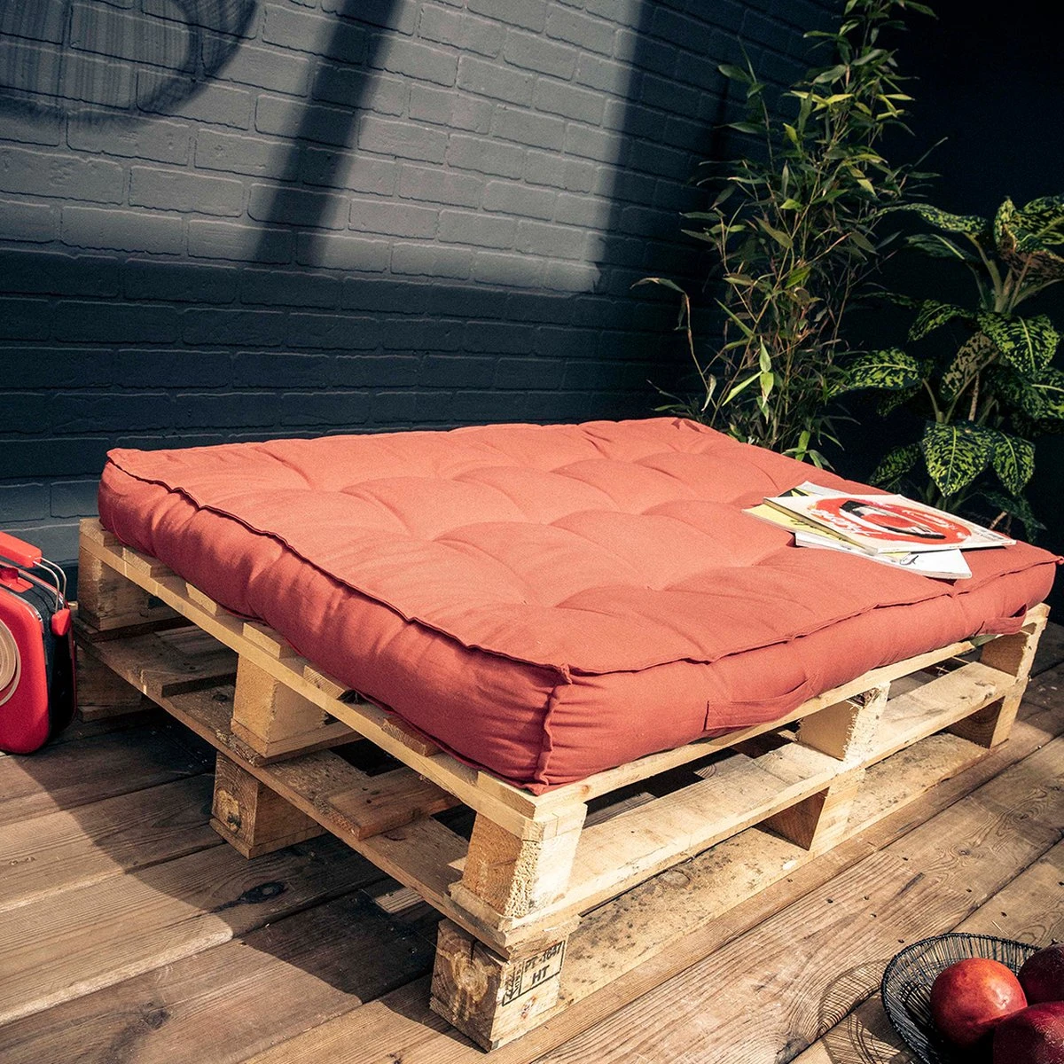 Today Palletkussen Terracotta - 120 X 80cm - Print 4 Today Palletkussen Terracotta - 120 X 80cm - Print - Afbeelding 2