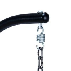 Merkloos Hangstoel Norway - Zwart Wicker & Touw Luxe Egg Hangstoel Met Dikke Antraciete Kussens Met Frame - Inklapbare Basket -Tuin Verkoop 1200x1200 323