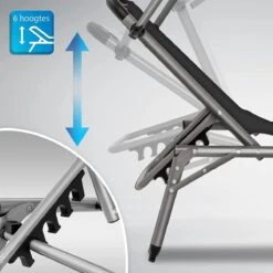 Sens Design Zonnebed - Ligbed Inklapbaar Met Zonneklep - Grijs -Tuin Verkoop 1200x1200 341