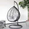 Egg Hangstoel Roundabout Zwart -Tuin Verkoop 1200x1200 362