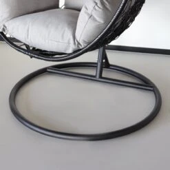 Egg Hangstoel Roundabout Zwart -Tuin Verkoop 1200x1200 365