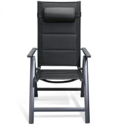 Casaria Tuinstoel Aluminium - 2 Stuks Inklapbaar - Antraciet -Tuin Verkoop 1200x1200 387