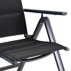 Casaria Tuinstoel Aluminium - 2 Stuks Inklapbaar - Antraciet -Tuin Verkoop 1200x1200 390