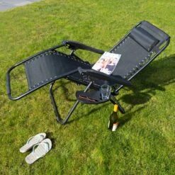 Luxe Ligstoel Met Hoofdsteun & Voetsteun - Verstelbare Rugleuning - Zonnebed Relaxstoel Voor Tuin/Terras/Strand/Balkon/Zwembad/Camping - Inklapbaar - Weerbestendig - Zwart 17 Luxe Ligstoel Met Hoofdsteun & Voetsteun - Verstelbare Rugleuning - Zonnebed Relaxstoel Voor Tuin/Terras/Strand/Balkon/Zwembad/Camping - Inklapbaar - Weerbestendig - Zwart -Tuin Verkoop 1200x1200 409