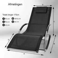 Sens Design Zonnebed - Ligbed - Weerbestendig - Zwart -Tuin Verkoop 1200x1200 426