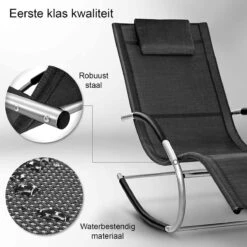 Sens Design Zonnebed - Ligbed - Weerbestendig - Zwart -Tuin Verkoop 1200x1200 428