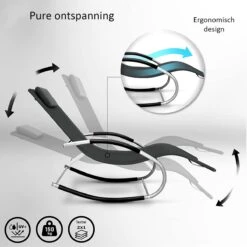 Sens Design Zonnebed - Ligbed - Weerbestendig - Antraciet -Tuin Verkoop 1200x1200 434