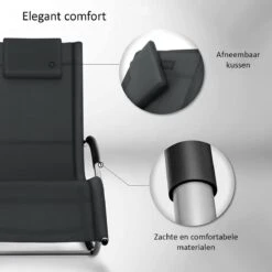 Sens Design Zonnebed - Ligbed - Weerbestendig - Antraciet -Tuin Verkoop 1200x1200 435