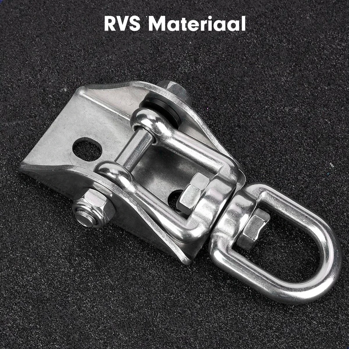 Luxe Ophangsysteem - 180° Schommelen, 360° Roteerbaar - Plafondhaak - Ophanghaak - Hangstoel Buiten - Hangstoel Binnen – Schommelstoel - Schommel - Bokszakken - RVS - Nederlandse Handleiding - 5 Luxe Ophangsysteem - 180° Schommelen, 360° Roteerbaar - Plafondhaak - Ophanghaak - Hangstoel Buiten - Hangstoel Binnen – Schommelstoel - Schommel - Bokszakken - RVS - Nederlandse Handleiding - - Afbeelding 3