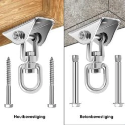 Luxe Ophangsysteem - 180° Schommelen, 360° Roteerbaar - Plafondhaak - Ophanghaak - Hangstoel Buiten - Hangstoel Binnen – Schommelstoel - Schommel - Bokszakken - RVS - Nederlandse Handleiding - 17 Luxe Ophangsysteem - 180° Schommelen, 360° Roteerbaar - Plafondhaak - Ophanghaak - Hangstoel Buiten - Hangstoel Binnen – Schommelstoel - Schommel - Bokszakken - RVS - Nederlandse Handleiding - -Tuin Verkoop 1200x1200 440